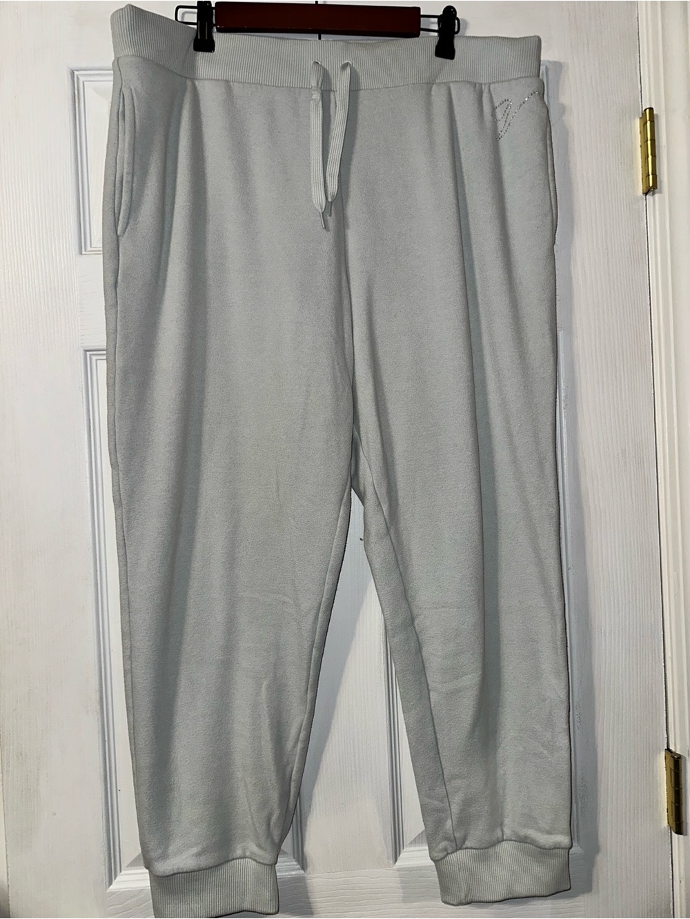 Women’s Light Gray Sweatpants with Drawstring